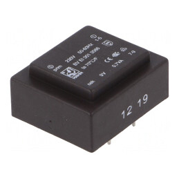 Transformator încapsulat 0,7VA 230V 9V 78mA PCB | Electronic-mag.ro | Componente Electronice