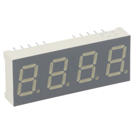 Display LED 7 Segmente 10mm 4 Cifre Roșu | Electronic-mag.ro | Componente Electronice