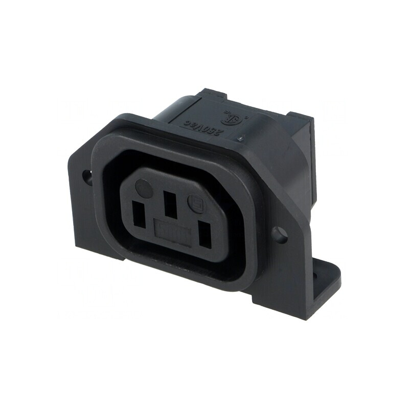 Soclu Mamă Alimentare AC 10A 250V IEC 60320 | Electronic-mag.ro | Componente Electronice
