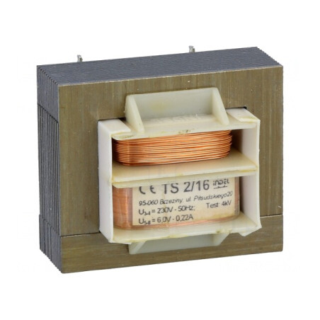 Transformator Alimentare 2VA 230VAC 6V 220mA | Electronic-mag.ro | Componente Electronice