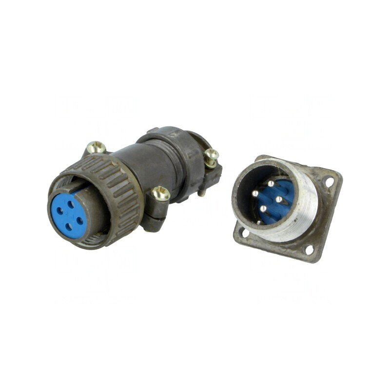 Conector Circular Soclu Mufă 4 PIN 5A | Electronic-mag.ro | Componente Electronice