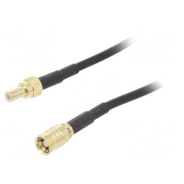 Cablu SMB 1m Negru Ecranat Tată-Mamă | Electronic-mag.ro | Componente Electronice