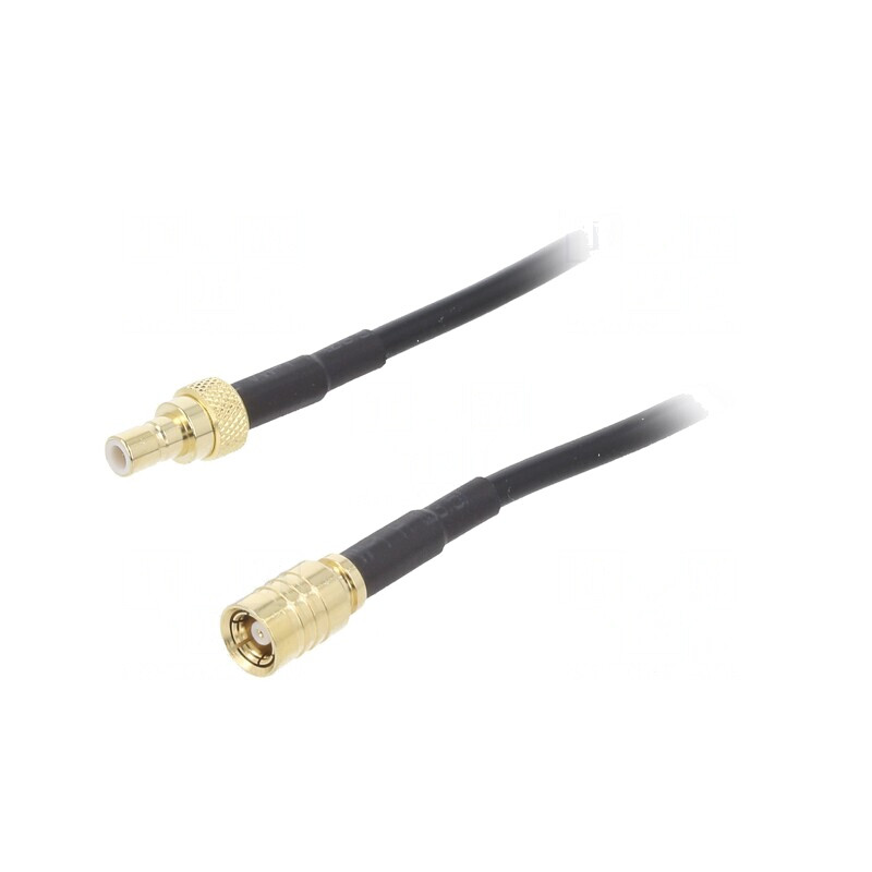 Cablu SMB 1m Negru Ecranat Tată-Mamă | Electronic-mag.ro | Componente Electronice