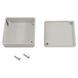 Carcasă Universală ABS Gri 60x60x20mm | Electronic-mag.ro | Componente Electronice