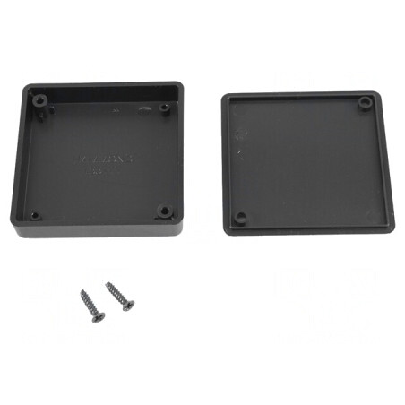 Carcasă Universală ABS Neagră 60x60x15mm | Electronic-mag.ro | Componente Electronice