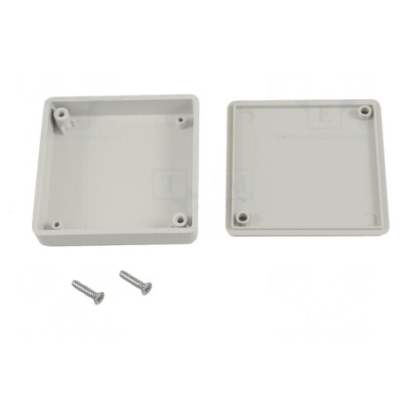 Carcasă universală gri 60x60x15mm 1551 MINI ABS | Electronic-mag.ro | Componente Electronice