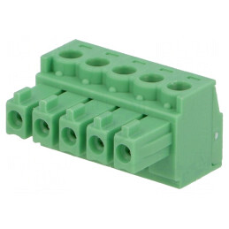 Regletă de Conexiuni Deconectabilă 3,81mm 5 Piste Dreaptă Mufă | Electronic-mag.ro | Componente Electronice