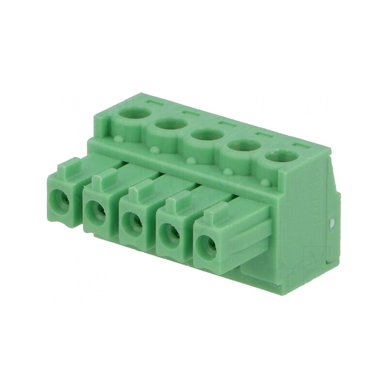Regletă de Conexiuni Deconectabilă 3,81mm 5 Piste Dreaptă Mufă | Electronic-mag.ro | Componente Electronice
