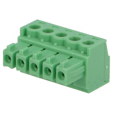 Regletă de Conexiuni Deconectabilă 3,81mm 5 Piste Dreaptă Mufă | Electronic-mag.ro | Componente Electronice