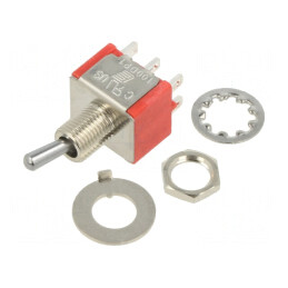 Comutator Basculant DPDT ON-ON 2A/250VAC 5A/28VDC | Electronic-mag.ro | Componente Electronice