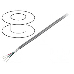 Cablu RS232 8x24AWG Ecranat PVC | Electronic-mag.ro | Componente Electronice