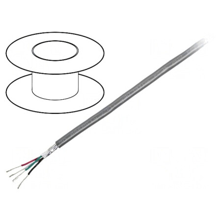 Cablu RS232 8x24AWG Ecranat PVC | Electronic-mag.ro | Componente Electronice
