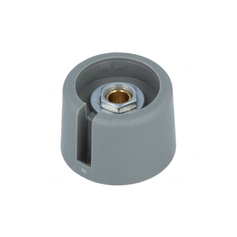 Buton Rotativ Gri cu Indicator Poliamidă 4mm | Electronic-mag.ro | Componente Electronice