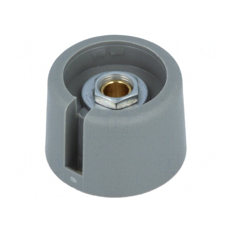 Buton Rotativ Gri cu Indicator Poliamidă 4mm | Electronic-mag.ro | Componente Electronice