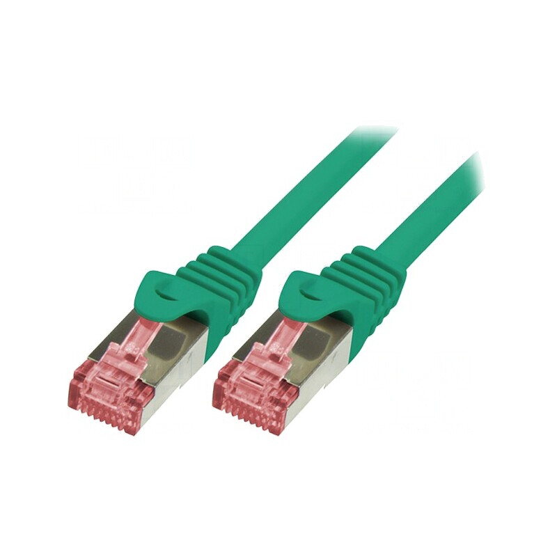 Patch cord S/FTP Cat6 LSZH Verde 3m | Electronic-mag.ro | Componente Electronice