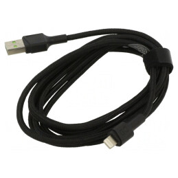 Cablu USB 2.0 Apple Lightning 0.3m Negru | Electronic-mag.ro | Componente Electronice