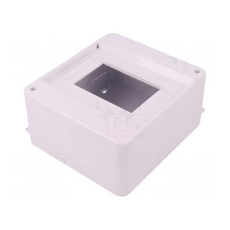 Carcasă Aparatură Modulară IP30 Albă 6 Module ABS | Electronic-mag.ro | Componente Electronice