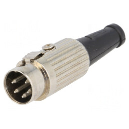 Mufă DIN 5 PIN 240° pe cablu 34V | Electronic-mag.ro | Componente Electronice