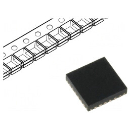 Driver Boost Flyback SEPIC Čuk AUSART I2C QFN24 1A 8MHz