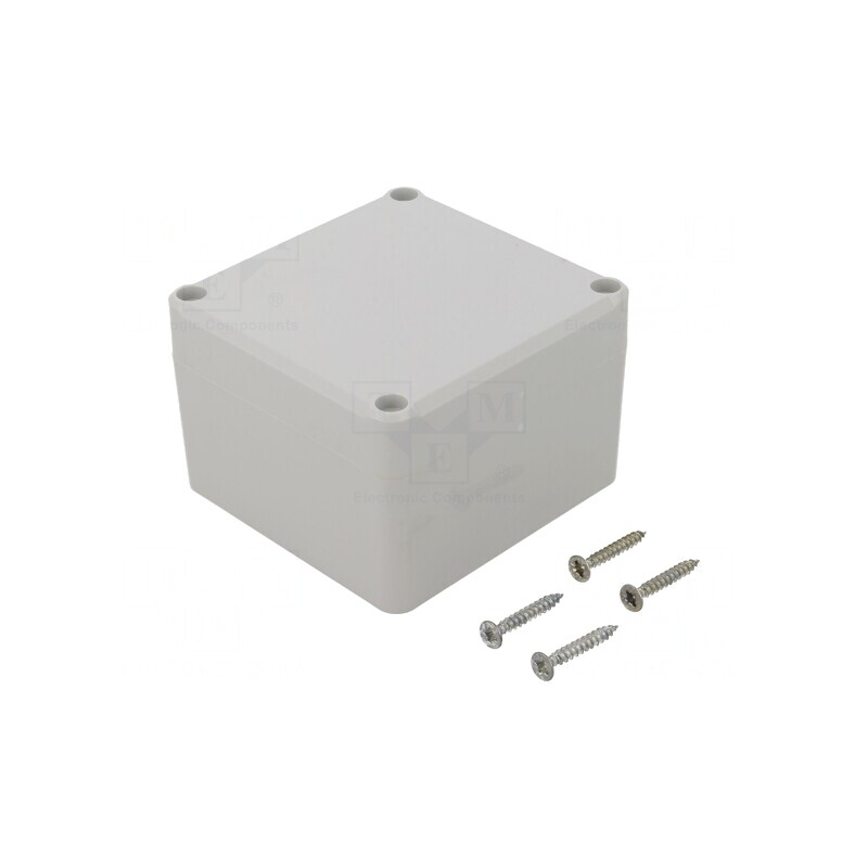 Carcasă Universală ABS Gri cu Garnitură 80x82x55mm | Electronic-mag.ro | Componente Electronice