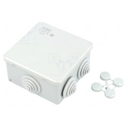 Carcasă cutie de conexiuni 80x80x40mm pentru perete | Electronic-mag.ro | Componente Electronice