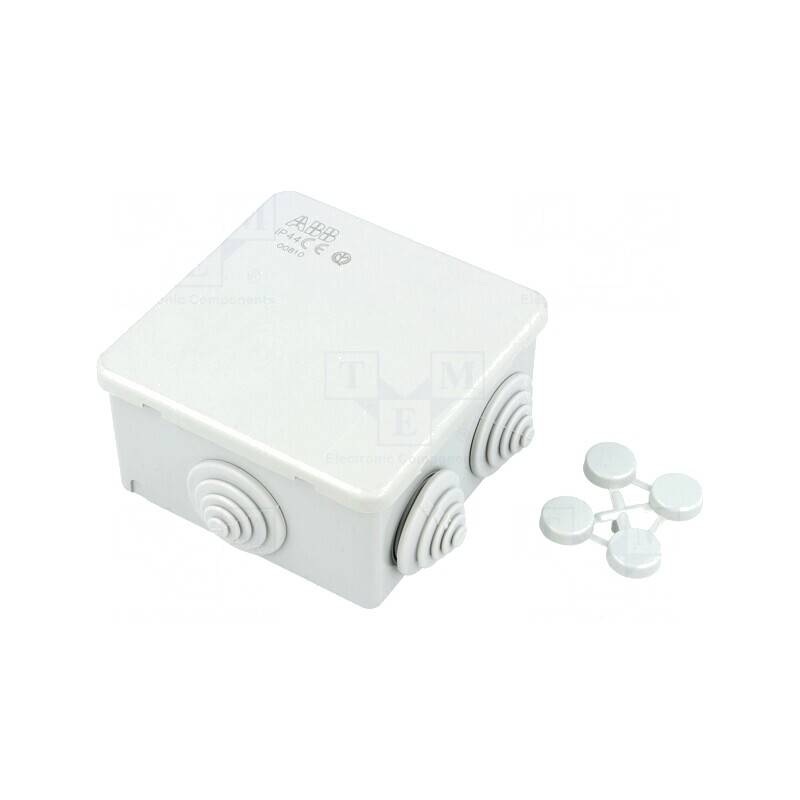 Carcasă cutie de conexiuni 80x80x40mm pentru perete | Electronic-mag.ro | Componente Electronice