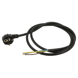 Cablu Electric 3x1,5mm2 PVC cu Ştecăr în Unghi | Electronic-mag.ro | Componente Electronice