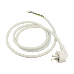 Cablu Electric 3x1,5mm2 cu Ștecăr Unghiular PVC | Electronic-mag.ro | Componente Electronice