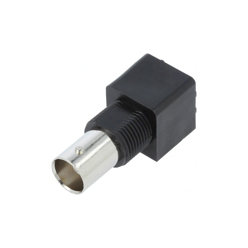 Conector BNC Negru 75 Ohmi pentru PCB | Electronic-mag.ro | Componente Electronice