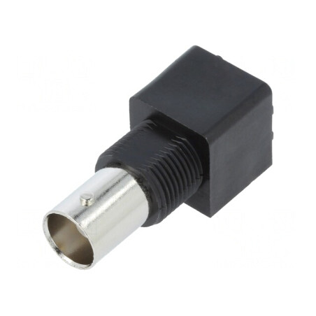 Conector BNC Negru 75 Ohmi pentru PCB | Electronic-mag.ro | Componente Electronice