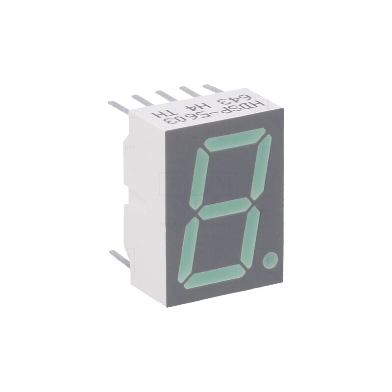 Afișaj LED 7 Segmente Verde 14,22mm | Electronic-mag.ro | Componente Electronice