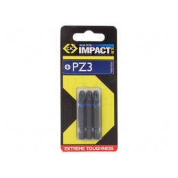 Capăt de șurubelniță Pozidriv PZ3 50mm 3 buc. | Electronic-mag.ro | Componente Electronice