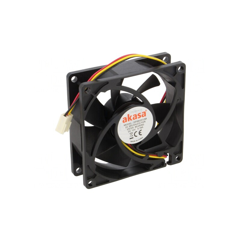 Ventilator DC Axial 12V 80x80x25mm 26,5dBA | Electronic-mag.ro | Componente Electronice