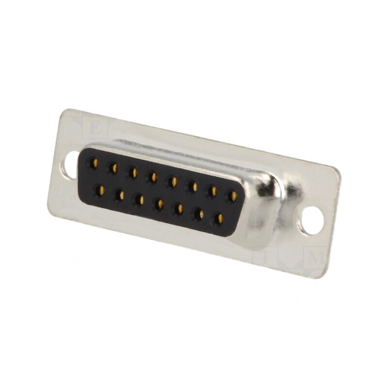 Mufă D-Sub 15 PIN Mamă Lipire Neagră Aurită | Electronic-mag.ro | Componente Electronice Mufă D-Sub 15 PIN Mamă Lipire Neagră Aurită | Electronic-mag.ro | Componente Electronice
