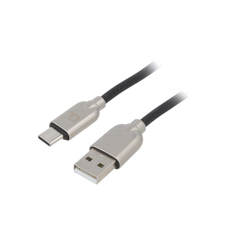 Cablu USB 2.0 USB-A la USB-C Aurit 1m Negru 480Mbps | Electronic-mag.ro | Componente Electronice Cablu USB 2.0 USB-A la USB-C Aurit 1m Negru 480Mbps | Electronic-mag.ro | Componente Electronice