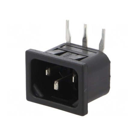 Conector Alimentare AC IEC 60320 10A 250V | Electronic-mag.ro | Componente Electronice