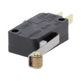 Microîntrerupător cu Manetă și Rolă 11A/125VAC | Electronic-mag.ro | Componente Electronice