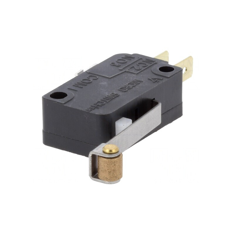 Microîntrerupător cu Manetă și Rolă 11A/125VAC | Electronic-mag.ro | Componente Electronice