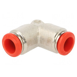 Racord Push-In Unghiular Alamă Nichelată 20bar 80°C | Electronic-mag.ro | Componente Electronice