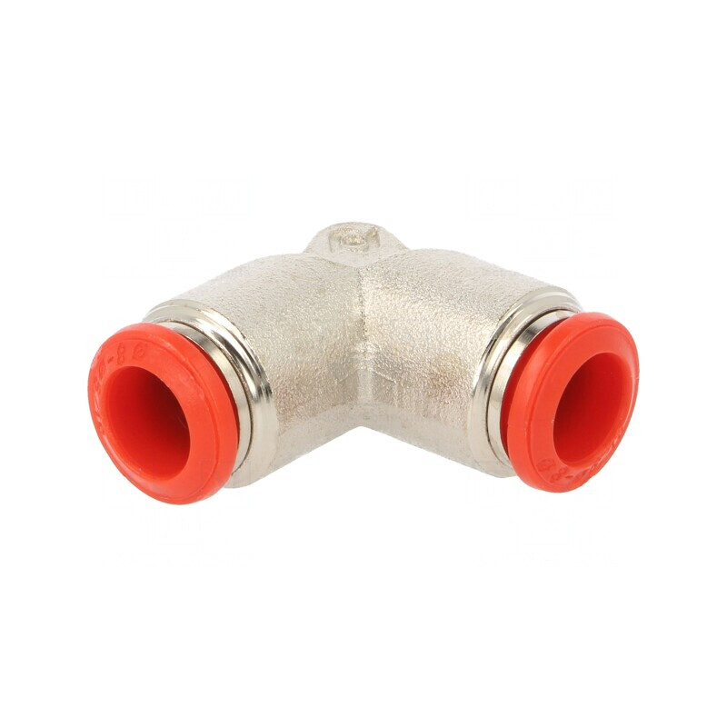 Racord Push-In Unghiular Alamă Nichelată 20bar 80°C | Electronic-mag.ro | Componente Electronice