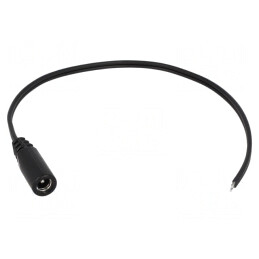 Cablu DC 5,5/2,1 Negru 3m 2x0,5mm2 | Electronic-mag.ro | Componente Electronice