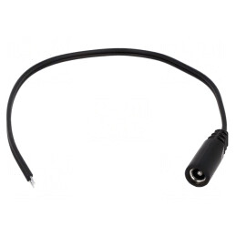 Cablu Alimentare DC 5,5/2,5 Negru 3m | Electronic-mag.ro | Componente Electronice
