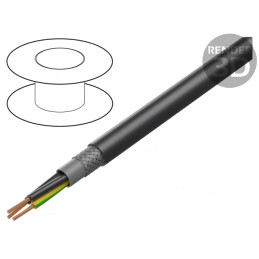 Cablu ecranat HMH-C 3G1mm2 cu tresă de cupru cositorit | Electronic-mag.ro | Componente Electronice