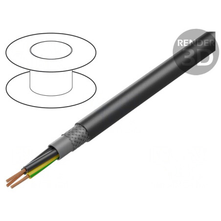 Cablu ecranat HMH-C 3G1mm2 cu tresă de cupru cositorit | Electronic-mag.ro | Componente Electronice