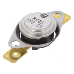 Termostat SPST-NC 150°C 16A 250VAC 6,3mm | Electronic-mag.ro | Componente Electronice