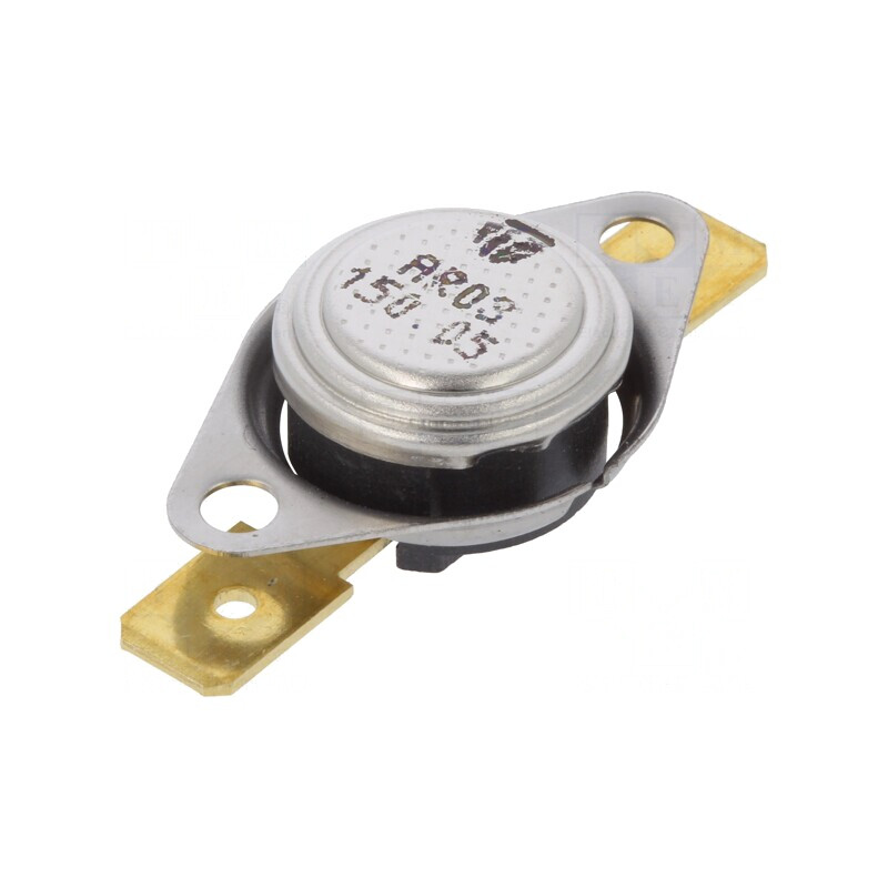 Termostat SPST-NC 150°C 16A 250VAC 6,3mm | Electronic-mag.ro | Componente Electronice