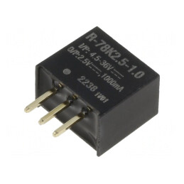Convertor DC/DC 4,5-36V la 2,5V 1A SIP3 THT | Electronic-mag.ro | Componente Electronice