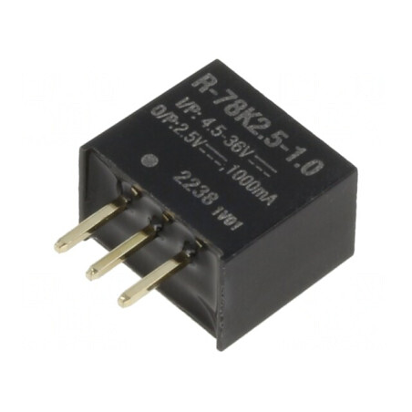 Convertor DC/DC 4,5-36V la 2,5V 1A SIP3 THT | Electronic-mag.ro | Componente Electronice