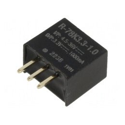 Convertor DC/DC 4.5-36V la 3.3V 1A SIP3 THT | Electronic-mag.ro | Componente Electronice