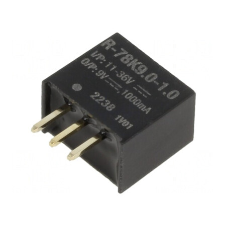 Convertor DC/DC 12-36V la 9V 1A SIP3 THT | Electronic-mag.ro | Componente Electronice